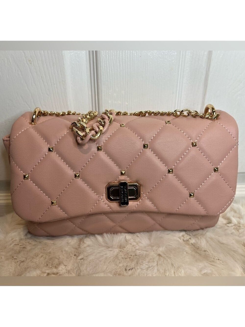 BADGLEY MISCHKA Pink Blush Diamond Quilted Bag - Picture 2 of 16